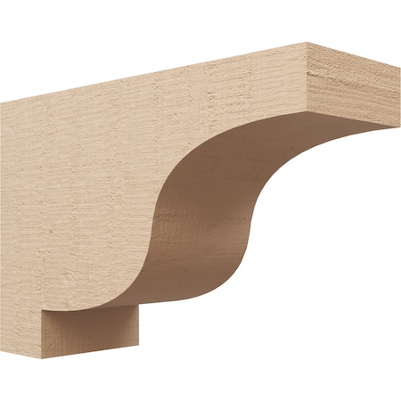 7in. W X 21in. D X 14in. H Series 3 Newport Rough Cedar Woodgrain TimberThane Corbel, Primed Tan